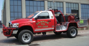 Crowley Fire Department purchased a 125-foot, rear-mount aerial from Smeal Fire Apparatus.