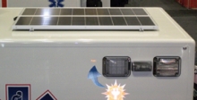 PL Custom is offering the option of solar panels atop its ambulances to solve the problem of too many portable electronics using up too many amps.