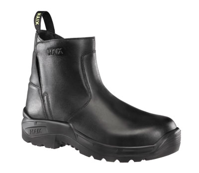 (2) Haix's line of boots includes the new Airpower R5, a six-inch slip-on- and-off station boot.