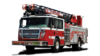 Rosenbauer's 78-foot Viper rear-mount aerial ladder.