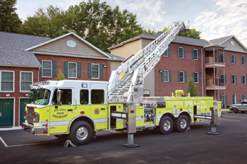 Because of their five-section ladder design, midmounts are typically heavier than similar rear-mount aerials that only have three ladder sections.