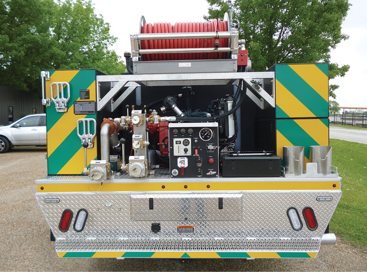 The Lone Camp (TX) Fire Department had BFX Fire Apparatus put a Waterous Fire Toll foam system on its Type 6 wildland pumper.