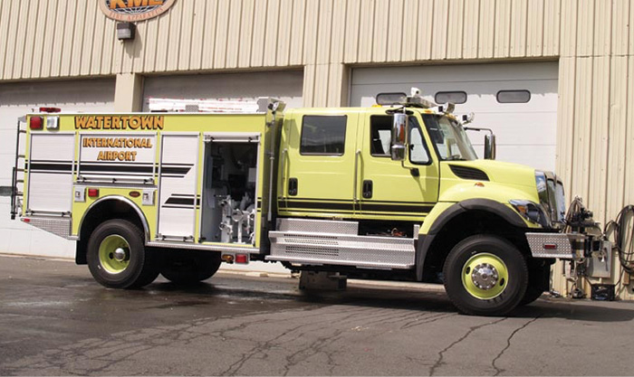 KME built this KME FORCE Class 3 RIV on an International chassis for the Watertown (NY) International Airport. (Photos 8-9 courtesy of KME.)   