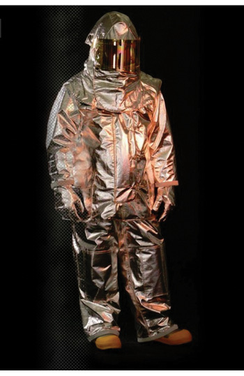 Veridian Fire Protective Gear makes the Vector model of proximity gear in a traditional three-layer style with an aluminized PBI/Kevlar knit outer shell. (Photos 6-7 courtesy of Veridian Fire Protective Gear.) 