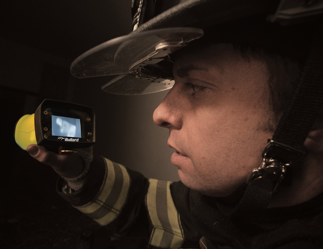 Firefighters need to understand how a thermal imager interprets heat signatures to successfully use this life-saving tool. (Photo courtesy of Bullard.) 