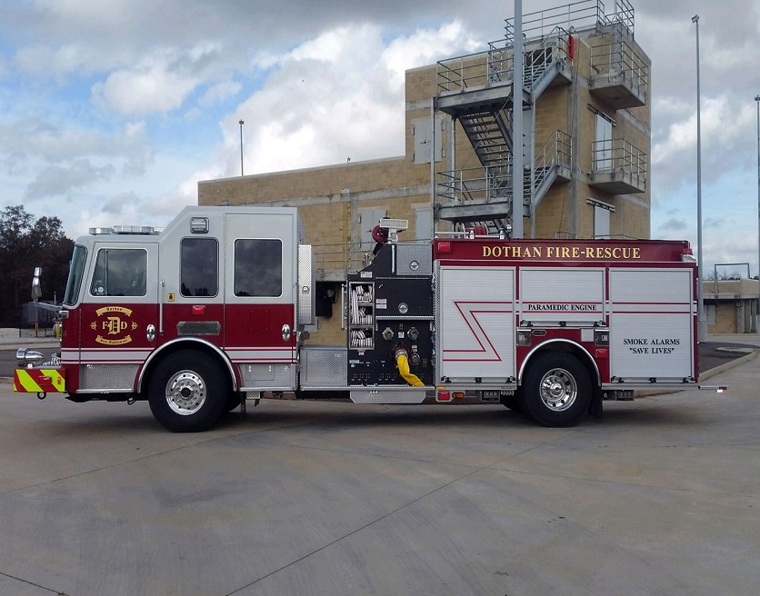 Dothan Al Fire Department Unveils Latest Fire Truck Fire Apparatus Fire Trucks Fire