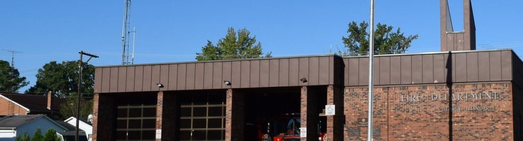 The current station, above, is located at 401 South Park Avenue, Herrin, Illinois. (Google maps)