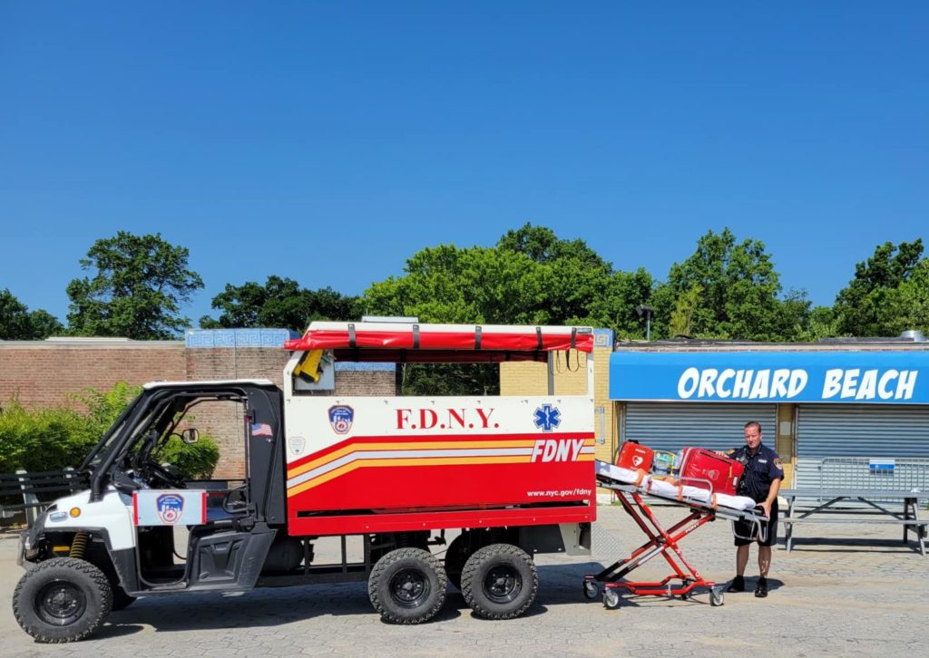 The ASAP Unit and a stretcher.