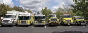 CAL FIRE apparatus lineup