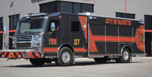 Olivette Missouri Fire Department pumper from Rosenbauer