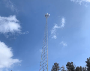 A cell phone tower.