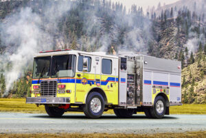 The Type 1 WUI engines are powered by Cummins L9 engines and Allison 3000 EVS automatic transmissions. (Photo courtesy of HME Ahrens-Fox)