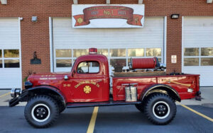 Chester’s 1959 Dodger Power Wagon Brush and Utility Truck with 250-gpm pump and 250-gallon tank.