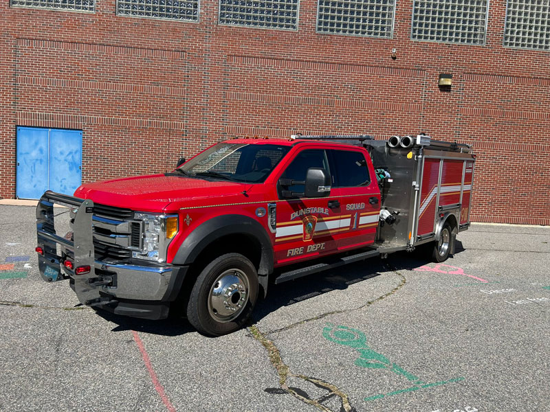 Dunstable Fire Department new Squad 1, a 2018 Ford F-550/HME. (Source: Dunstable Fire Department)