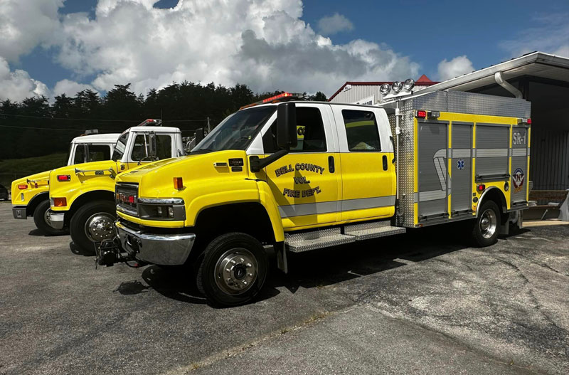 The Bell County Volunteer Fire Department in Pineville, Kentucky, Broadway Volunteer Fire Department Inc. in Virginia, and Scotts Hill Fire Department in Tennessee will each receive four new sets of turnout gear and four helmets to help keep their crew safe. (Source: Bell County Volunteer Fire Department)