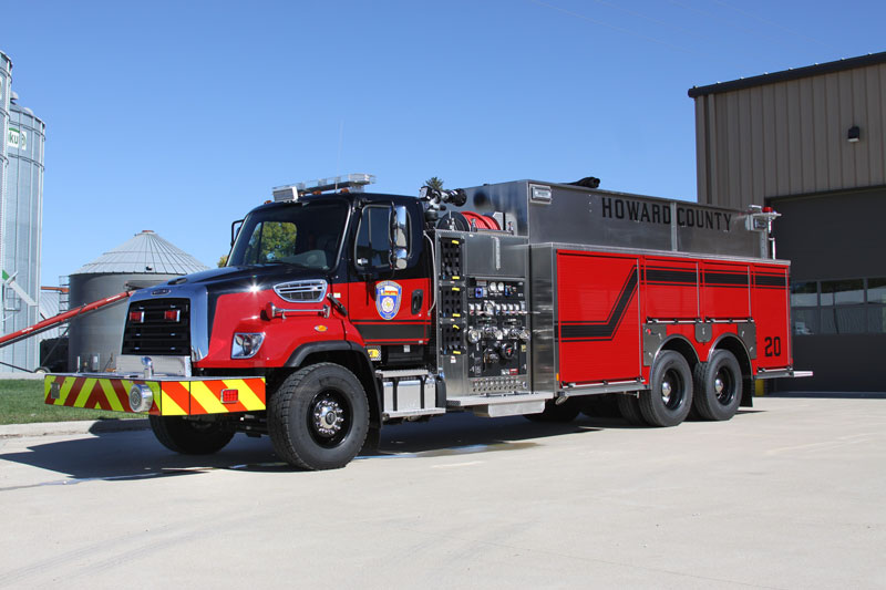 Howard County Volunteer Fire Department's new pumper. (Source: Toyne)