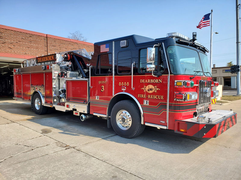 Dearborn (MI) FD Takes Delivery of New Sutphen Quint