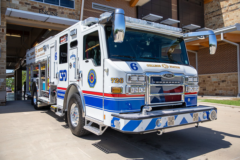 With its 750-gallon water tank and 1,500-gallon-per-minute pump, the new engine can deliver water or firefighting foam, and its advanced technology and equipment ensure that our firefighters and paramedics can respond to emergencies safely and effectively. (Source: Blog.cstx.gov)