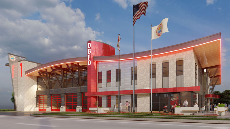 Daytona Beach (FL) Releases Renderings of New Fire Station 1