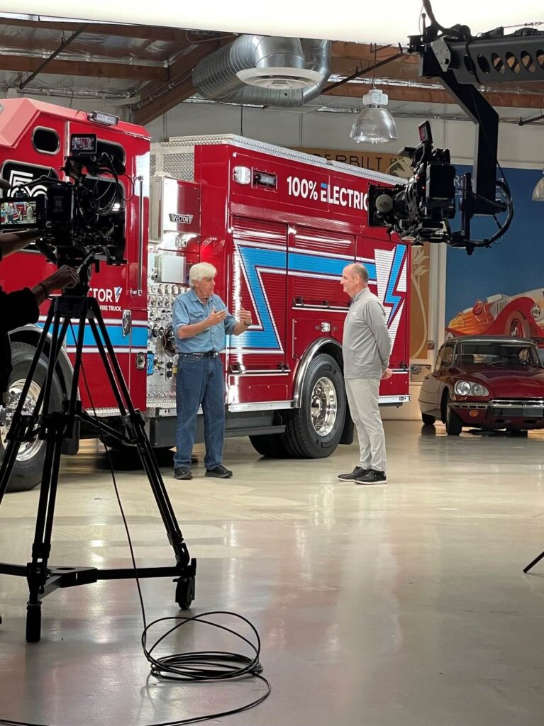 Jay Leno's Garage Features the Vector, REV Group's All-Electric Fire Truck