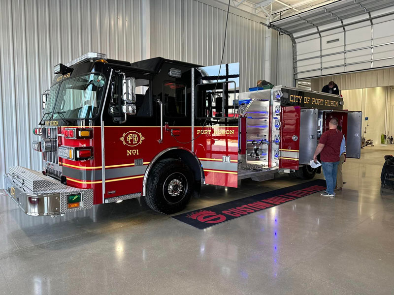 The new pumper will be housed at the new White Park station once it opens. (Port Huron Fire Department Facebook page)