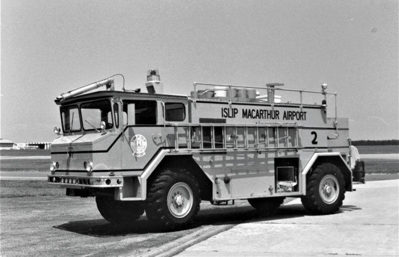 Islip MacArthur Airport 1972 Walter MB1 with 1,000-gallon water tank and 180-gallon foam. (Photos by Bob Vaccaro)