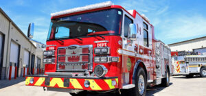 The Calgary Fire Department will receive the fourth Pierce Volterra Electric Pumper placement and is the first Canadian fire department to welcome this fully electric fire truck into service. (Source: Pierce Manufacturing)