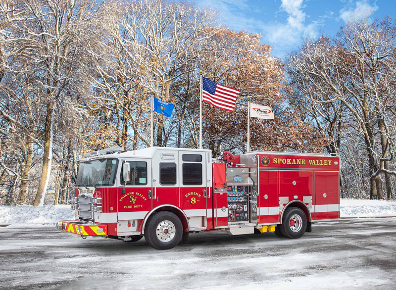 Spokane Valley Fire Department's new Engine 8. (Source: Pierce Manufacturing)