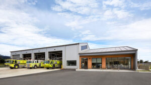 MarJang Architects designed this 10,000-square foot aircraft rescue and firefighting (ARFF) station for Monterey (CA) Regional Airport. (Photos courtesy of MarJang Architects)