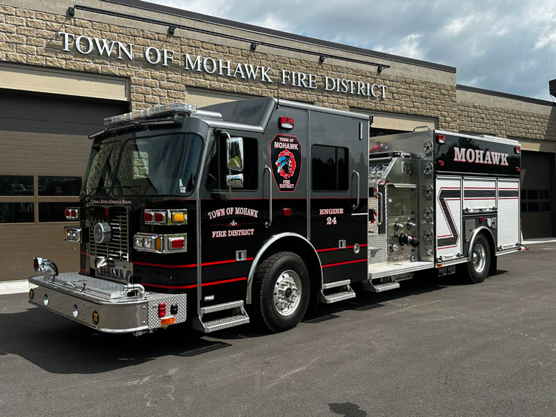 The Town of Mohawk Engine 24 Sutphen Monarch pumper. (Courtesy of Vander Molen Fire Apparatus & Sales and Mohawk Fire District)