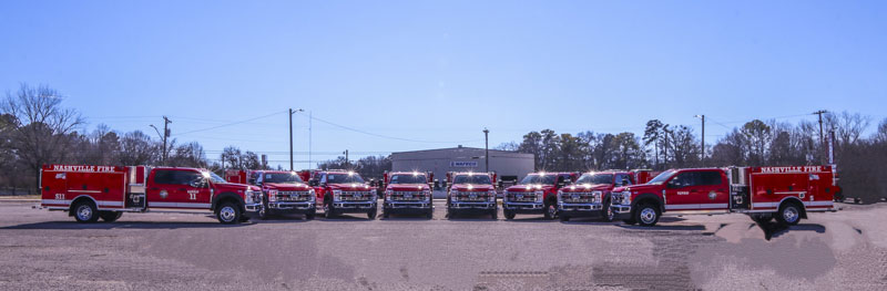 Nashville Fd Running Eight Rosenbauer Squad Response Trucks