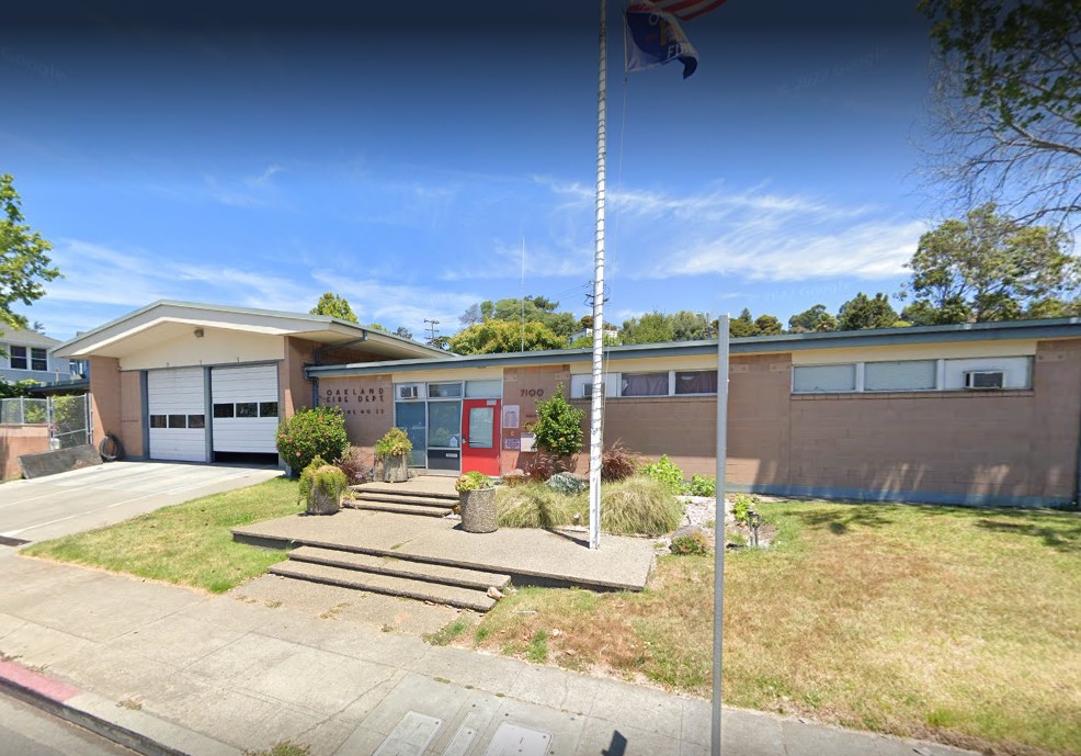 Oakland Fire Station 23, located at 7100 Foothill Boulevard. (Google maps)