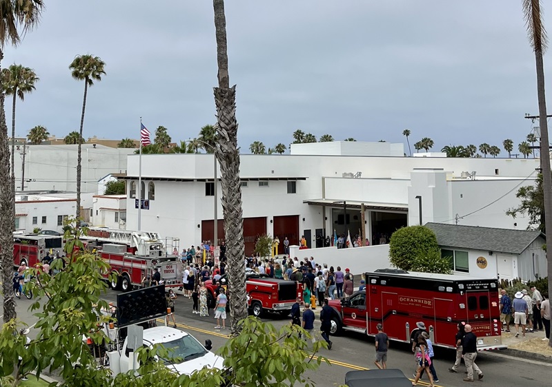 The City of Oceanside dedicated its new downtown Fire Station 1 with a special community ceremony. (Source: City of Oceanside)