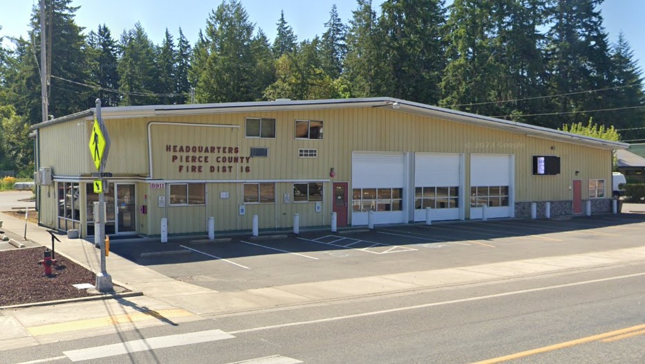 The fire department says there's a need for a new headquarters building. The existing Key Center station, at 8911 Key Peninsula Highway NW, is old and too small for the department, Fire Chief Nick Swinhart told The Gateway a few months after he was hired in 2022. (Google maps)