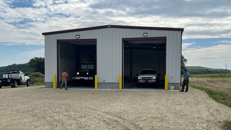 The new Ashland Bottoms Volunteer Fire Station No. 102. (Source: Riley County Fire Department No. 1)