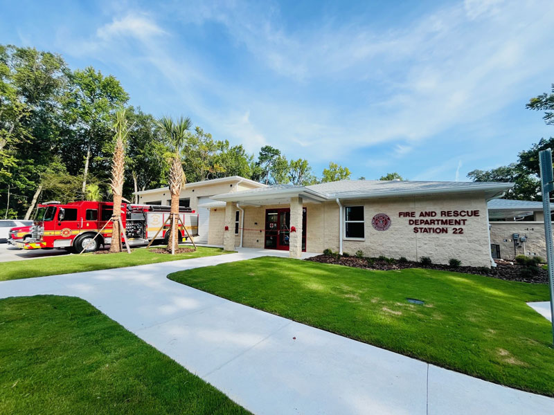 Located at 6575 Lenox Avenue, the new Jacksonville Fire Rescue Department Fire Station 22 is open and operational, meaning faster response times and lower insurance rates for residents and businesses nearby. (Source: City of Jacksonville Facebook page)