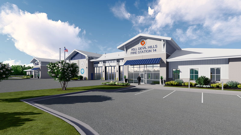 On Monday, August 5, 2024, the Town of Kill Devil Hills and Dare County Government will host an open house to celebrate the completion of the new Fire Station 14 and Dare County EMS Station 1. (Kill Devil Hills Fire Department Facebook page)