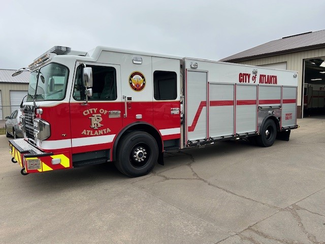 The department used the term "hybrid" to describe the new trucks because the vehicles combine several key features of traditional fire trucks without including the expensive aerial ladders typically found on ladder trucks. (Photos by Atlanta Fire Rescue)