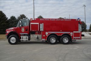 Danko Emergency Equipment built this pumper-tanker for Belton Fire Department on a Freightliner M2 106 chassis and two person cab powered by a 360-hp Cummins engine, and an Allison 3000 EVS automatic transmission. (Photos 1-7 courtesy of Danko Emergency Equipment)