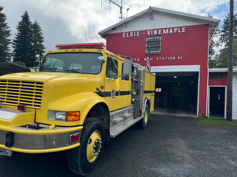 The Wildland Urban Interface Engine was recently retired from Northern Sonoma County Fire District. (Source: Elsie-Vinemaple Fire)