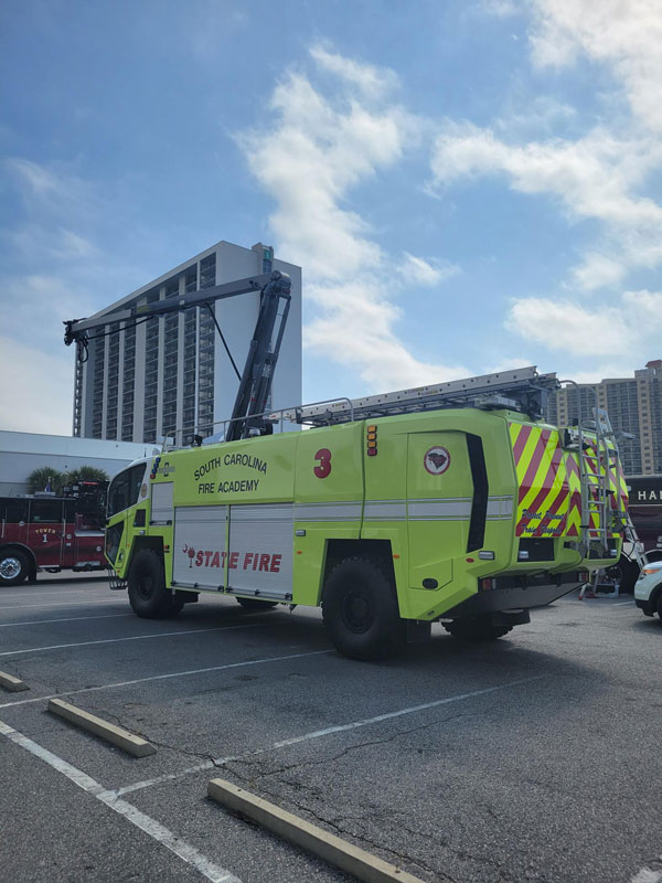 SC Fire Academy Displays ARFF Rig at Fire Leadership Conference