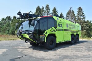 Rosenbauer built this Panther 6x6 ARFF truck for Miami-Dade Fire Rescue. (Photos 1-2 courtesy of Rosenbauer.)