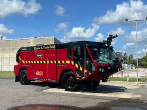 E-ONE built this Titan 4x4 AT ARFF truck for Bentonville (AR) Fire Department. (Photos 1-3 courtesy of Banner Fire Equipment)