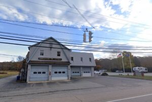 Oswegatchie Fire Company No. 4 is located at 441 and 439 Boston Post Road, Waterford, Connecticut. (Google maps)